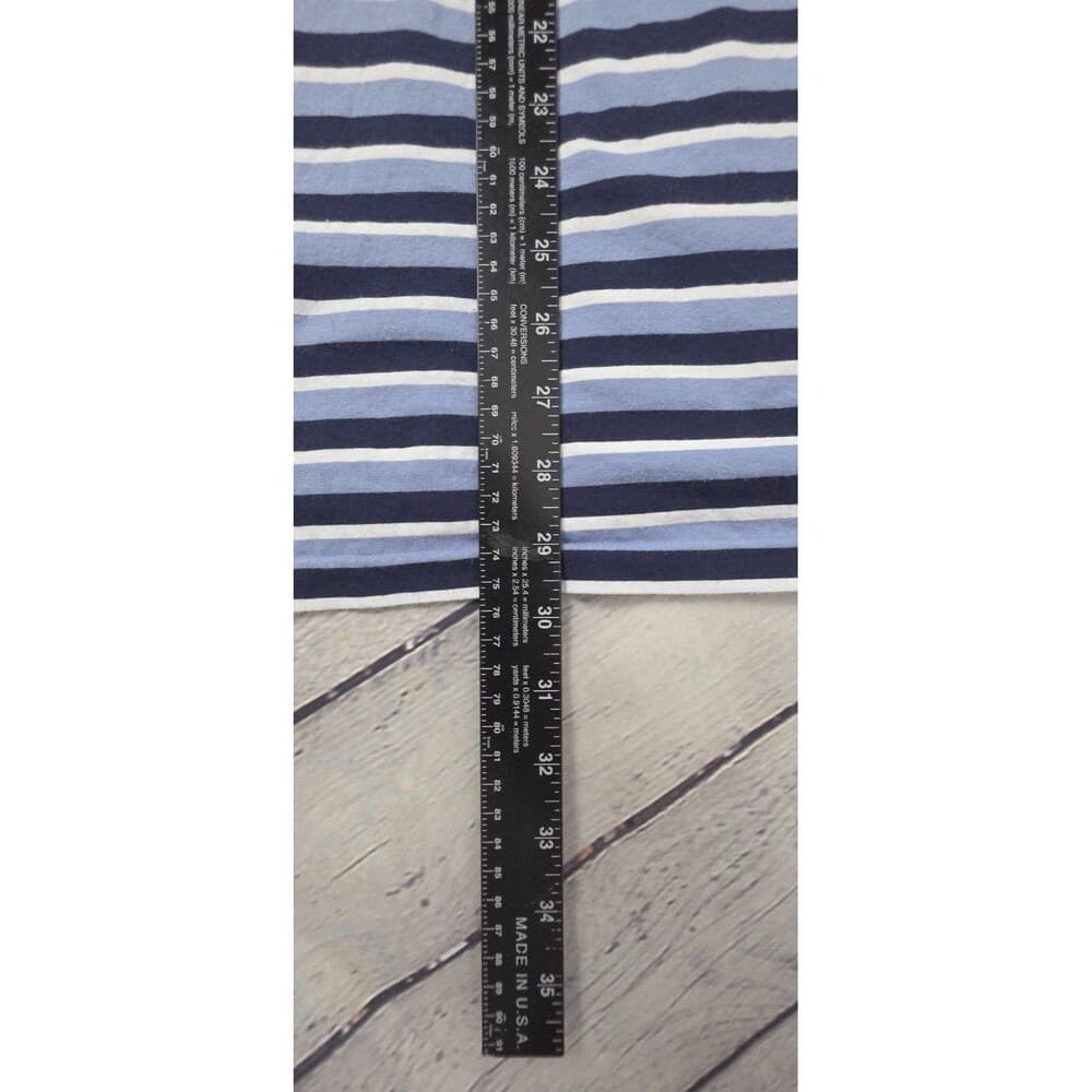 Polo Ralph Lauren Men's XL Classic Fit Blue Striped S/S T-Shirt - Thumbnail 8