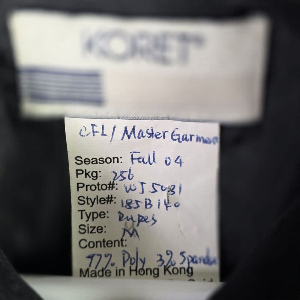 Koret Petites Women's Medium Black Red Patchwork Squares Jacket *Sample Model* - Thumbnail 2