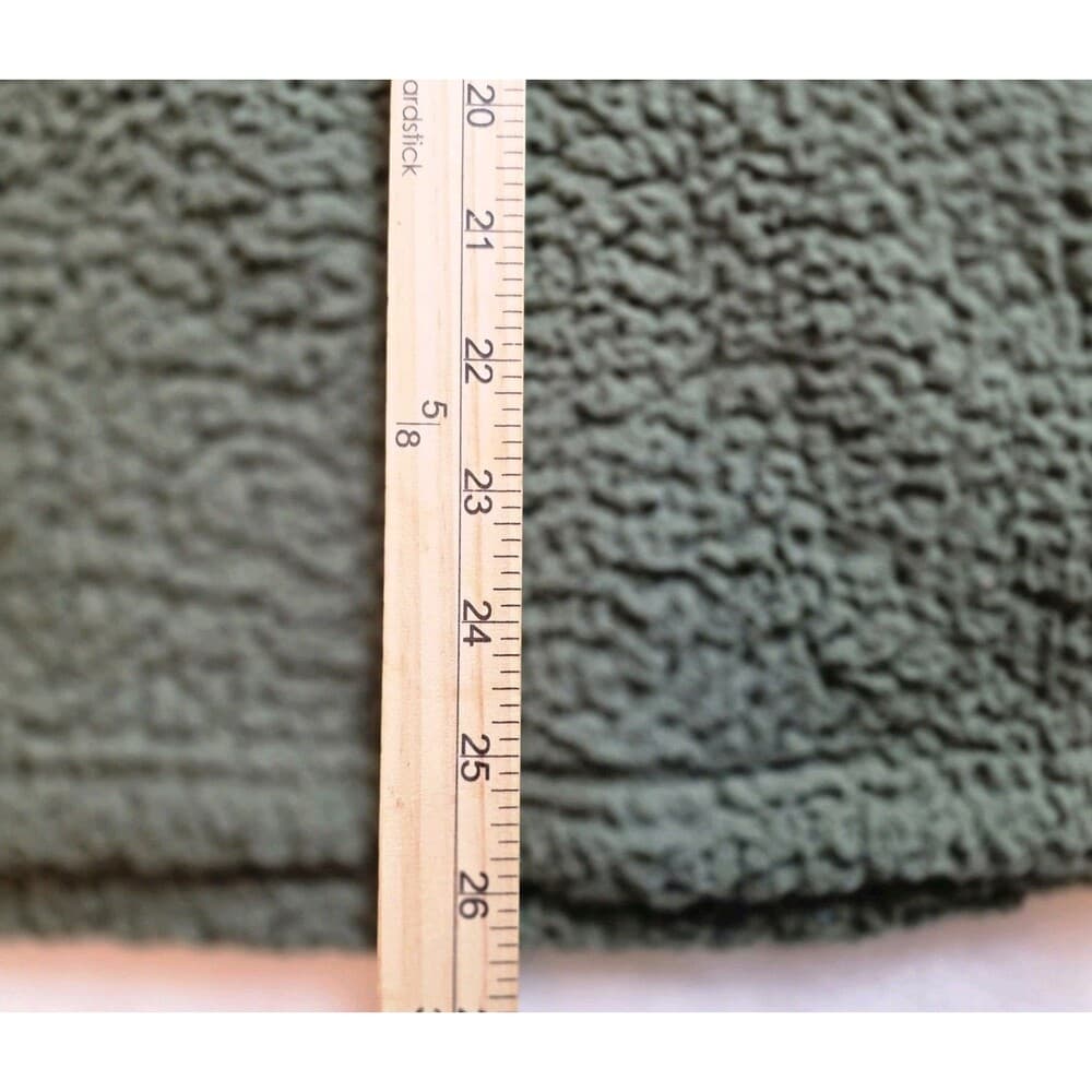 Victoria’s Secret Pink Women's Small Olive Sherpa 1/4 Zip Pullover‎ - Thumbnail 7