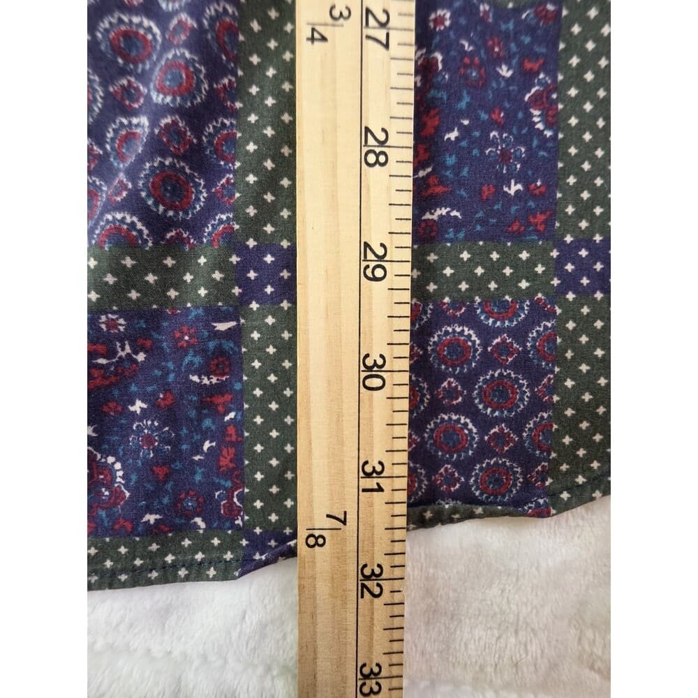 Van Heusen 417 Men's Large Multicolored Pattern Long Sleeve‎ Button Up Shirt - Thumbnail 6