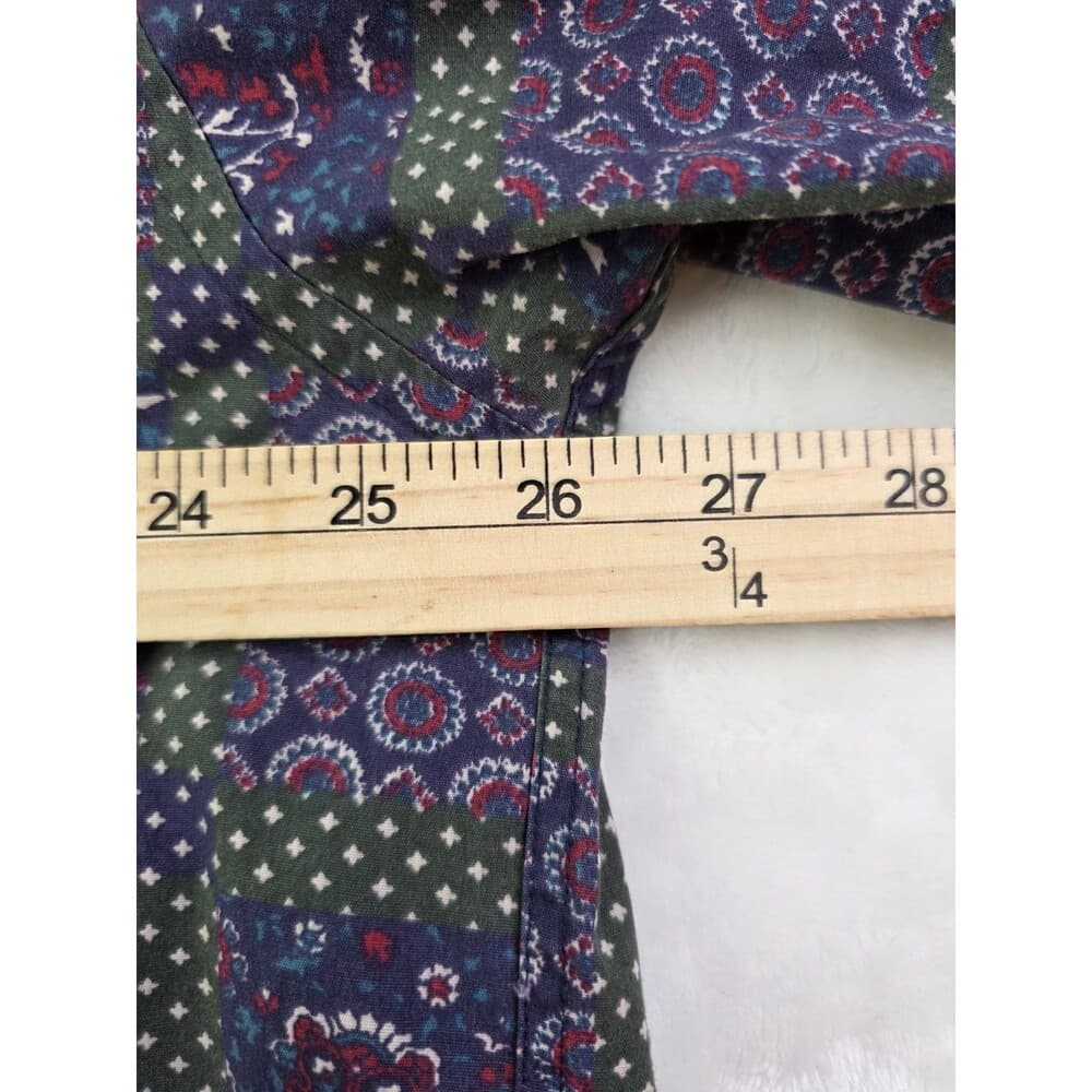 Van Heusen 417 Men's Large Multicolored Pattern Long Sleeve‎ Button Up Shirt - Thumbnail 3