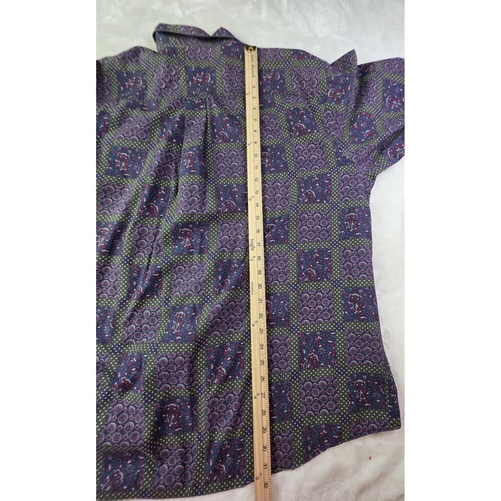 Van Heusen 417 Men's Large Multicolored Pattern Long Sleeve‎ Button Up Shirt - Thumbnail 5