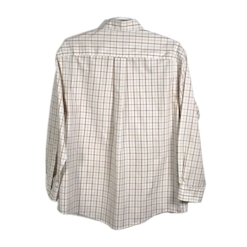 Orvis Mens Large Multicolor Windowpane Long Sleeve Button Up Shirt - Thumbnail 5