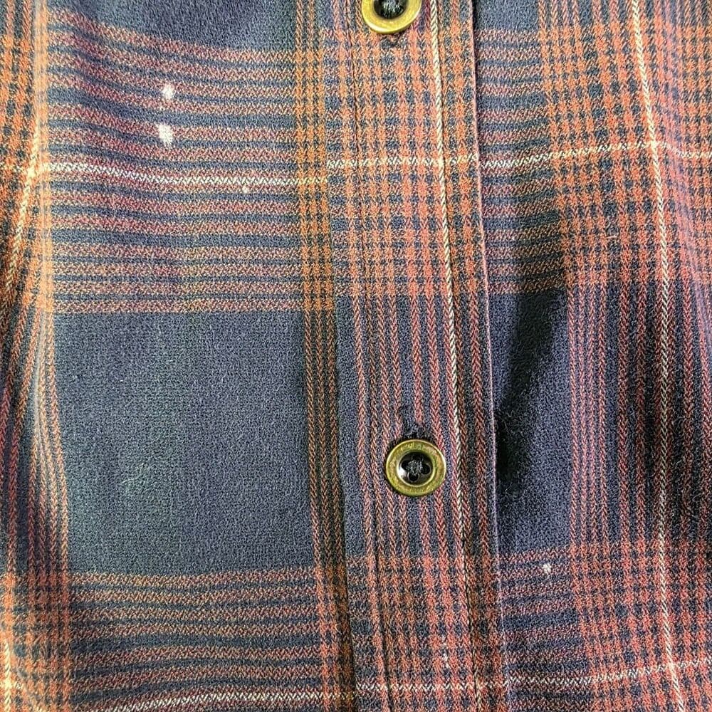Wrangler‎ Men's XXL Plaid Long Sleeve Button Up Shirt * Flawed* - Thumbnail 9