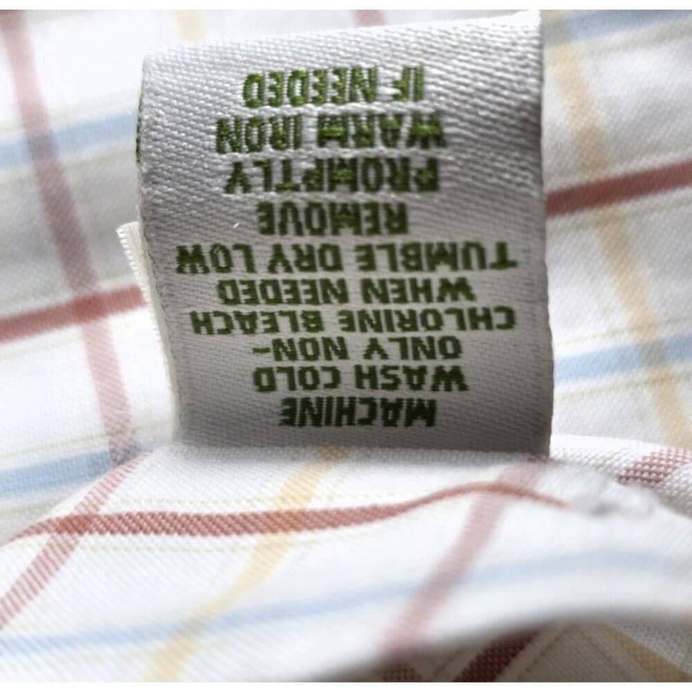 Orvis Mens Large Multicolor Windowpane Long Sleeve Button Up Shirt - Thumbnail 3