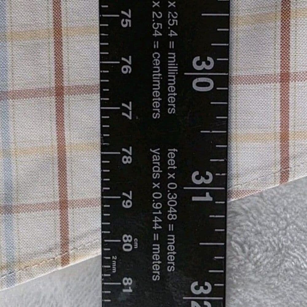 Orvis Mens Large Multicolor Windowpane Long Sleeve Button Up Shirt - Thumbnail 6