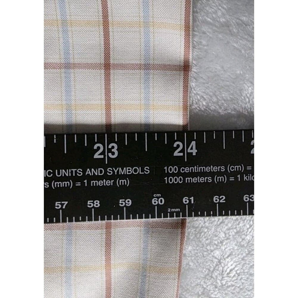 Orvis Mens Large Multicolor Windowpane Long Sleeve Button Up Shirt - Thumbnail 4