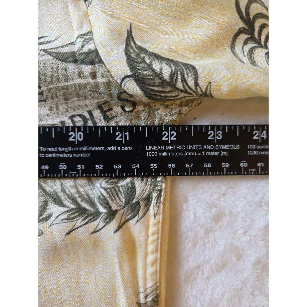 Caribbean Shirt Mens Medium Short Sleeve Casual Hawaiian Tropical Linen - Thumbnail 5