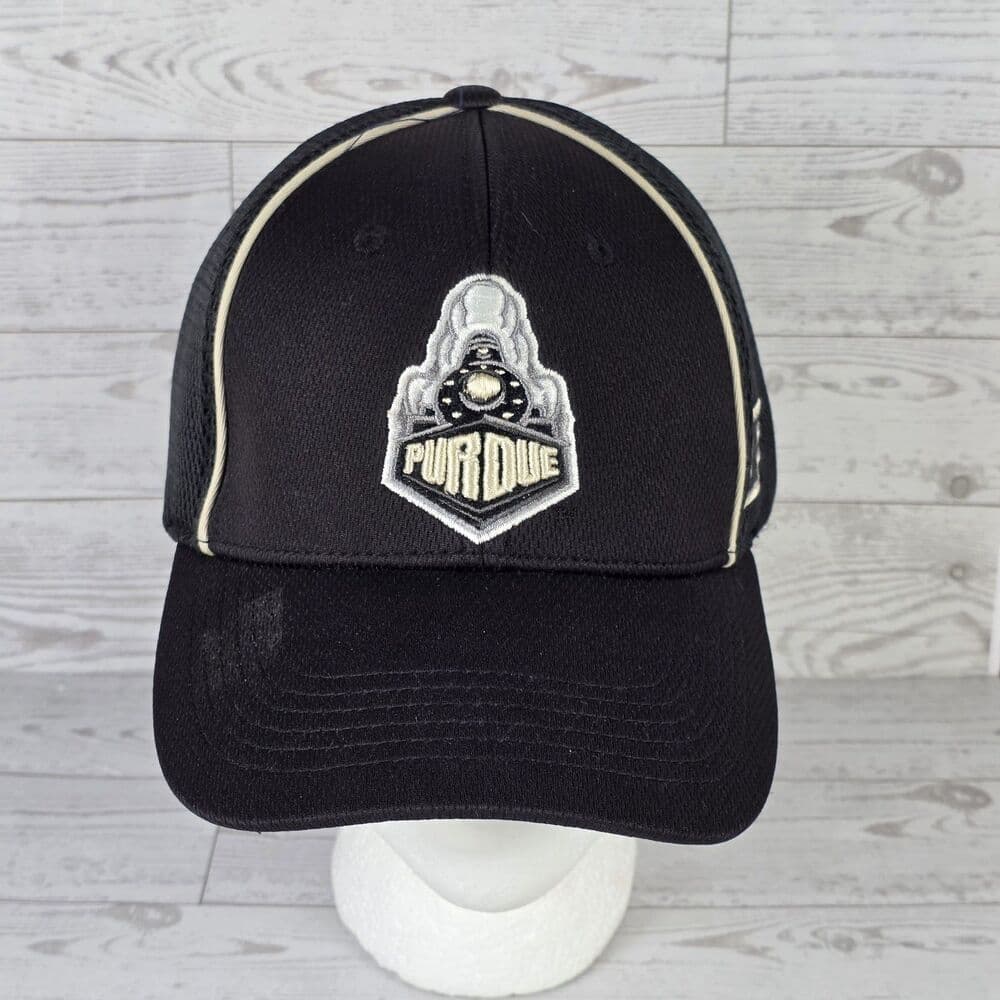 Captivating Headwear Purdue Boilermakers Adult Black‎ Stretch Cap - Thumbnail 7