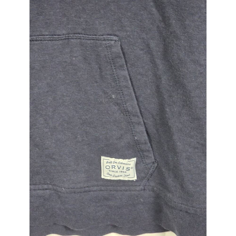 Orvis‎ Hoodie Women's Small Blue Striped Lightweight Pullover - Thumbnail 3