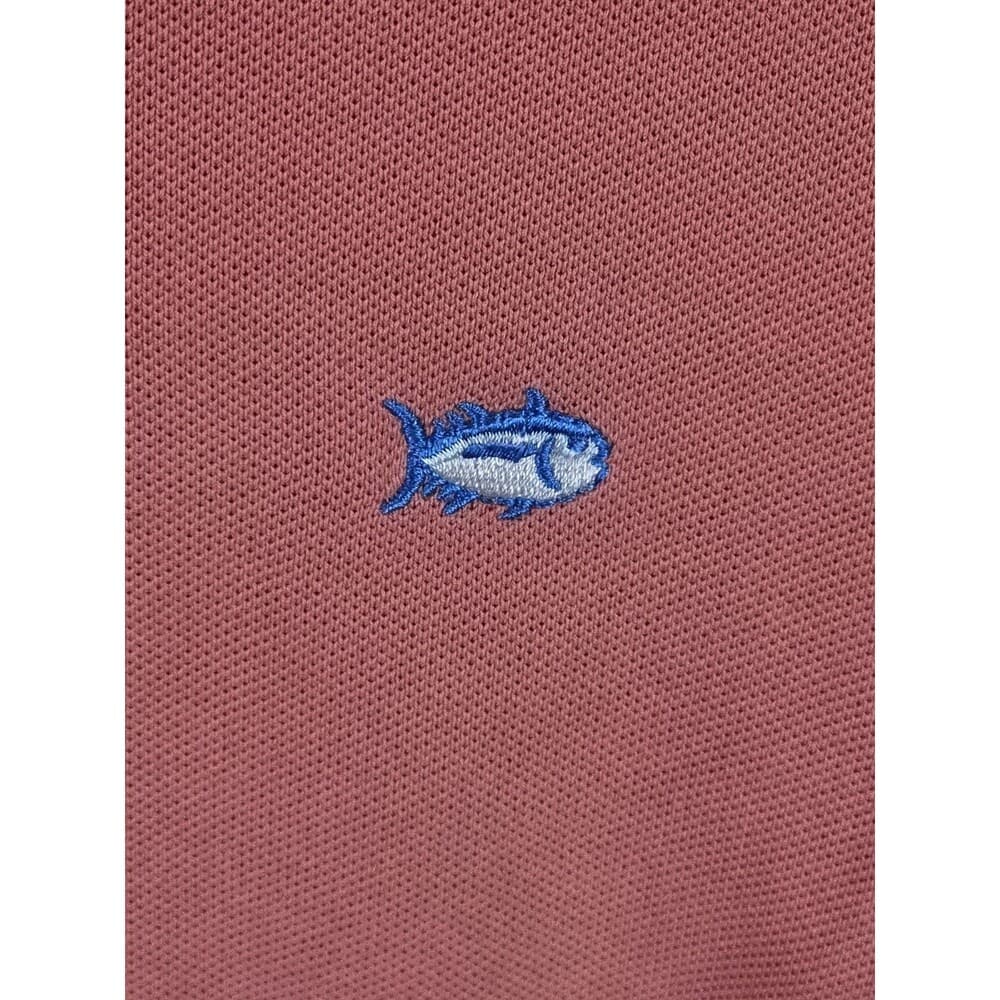 Southern Tide Men's XL Coral Short‎ Sleeve Polo Shirt - Thumbnail 4