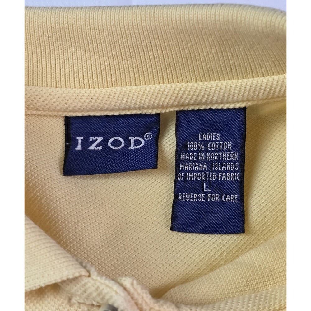 IZOD Men’s‎ Medium Yellow Short Sleeve Shirt - Thumbnail 2