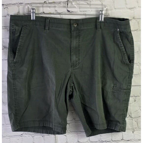 Weatherproof Mens 42" Green Cargo Hiking Shorts - Thumbnail 12