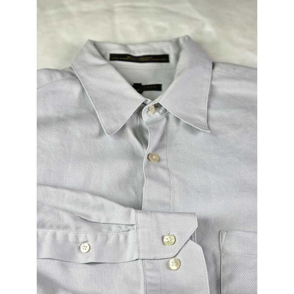 Donna Karan Signature Men's Long Sleeve‎ Cream Dress Shirt Size 16.5 34/35
