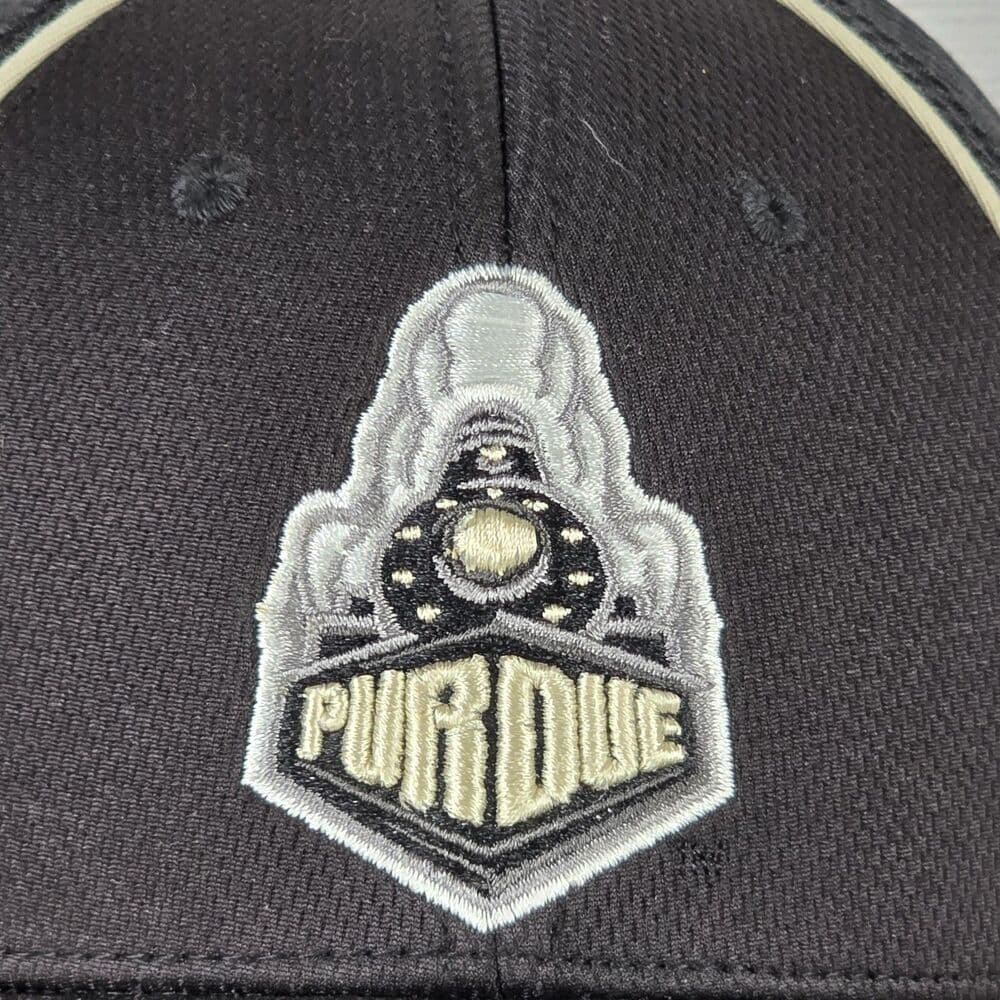 Captivating Headwear Purdue Boilermakers Adult Black‎ Stretch Cap