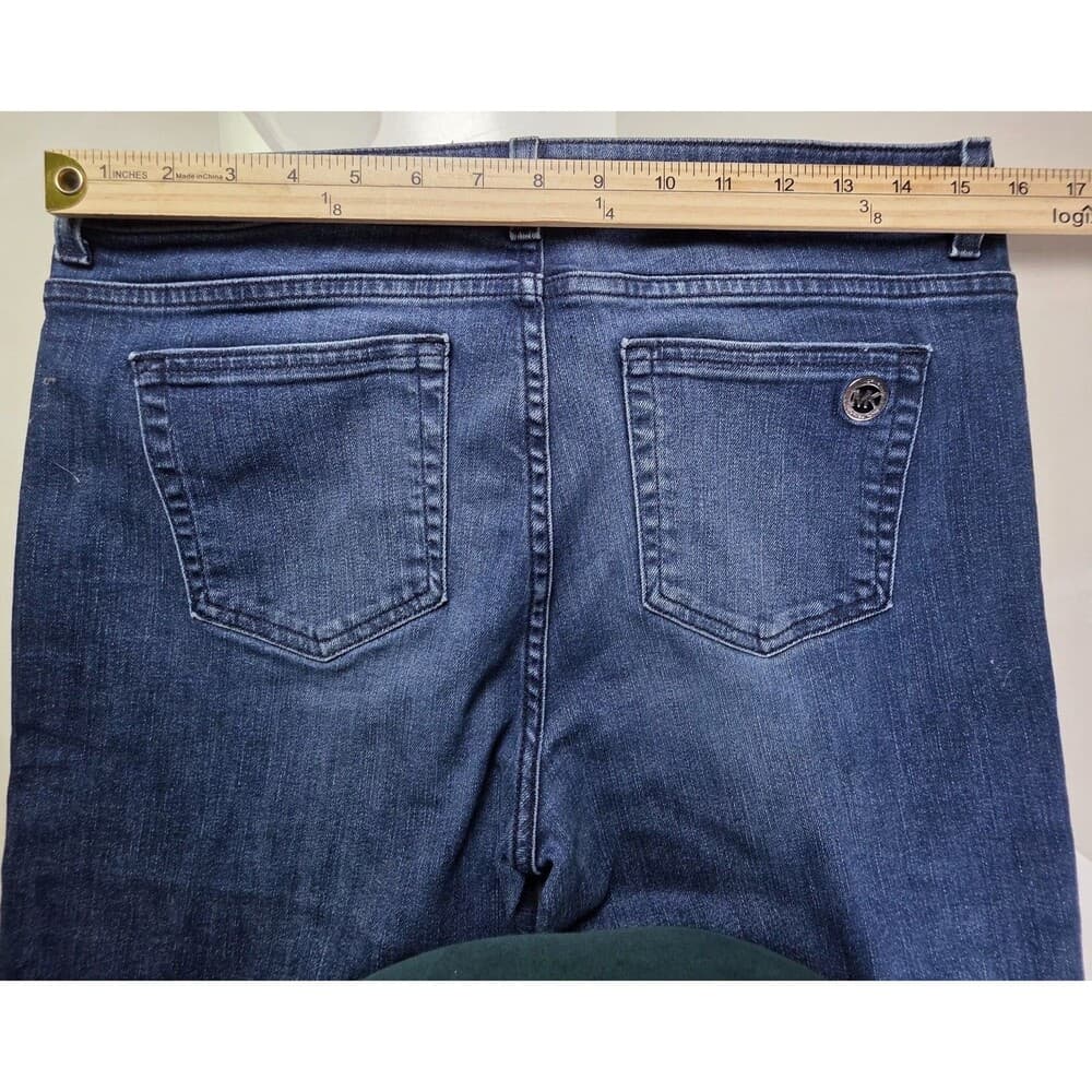 Michael‎ Kors Women's Size 8 Skinny Leg Medium Wash Blue Denim Jeans - Thumbnail 7