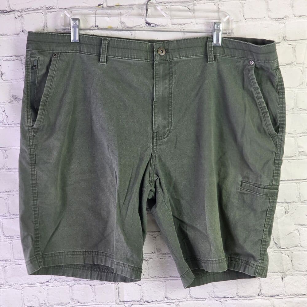 Weatherproof Mens 42" Green Cargo Hiking Shorts