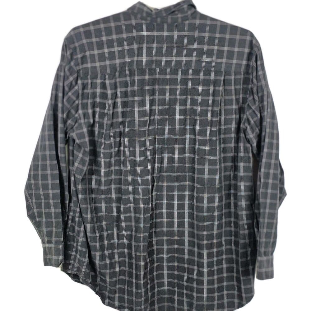 Pusser's West Indies Men's XL Windowpane Silk And Cotton Long‎ Sleeve Shirt - Thumbnail 6