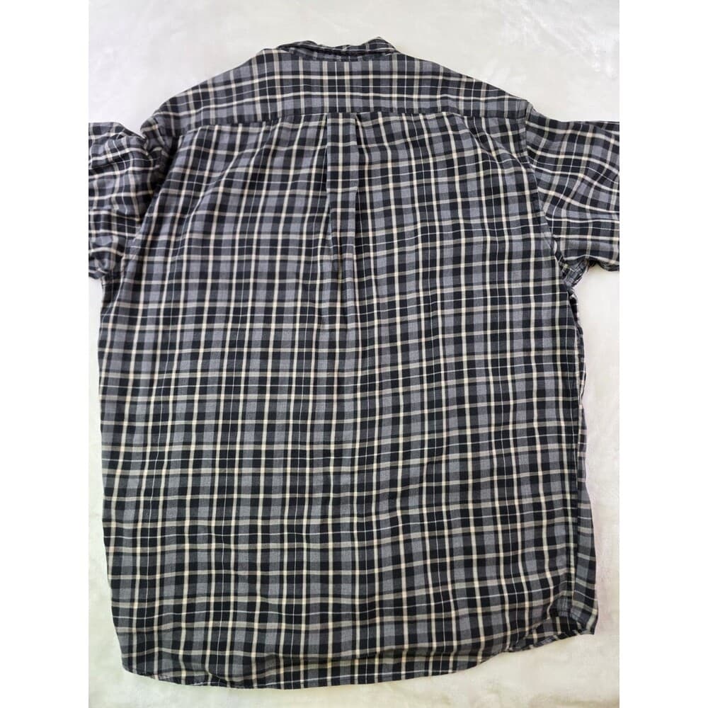 Eddie Bauer Button Up‎ Flannel Shirt Men's Large Long Sleeve Button Up Shirt - Thumbnail 3