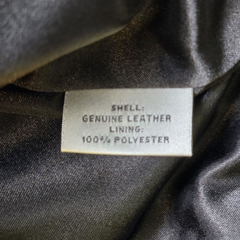 Preston & York Women's Large Black Leather‎ Blend Button Down Jacket - Thumbnail 3