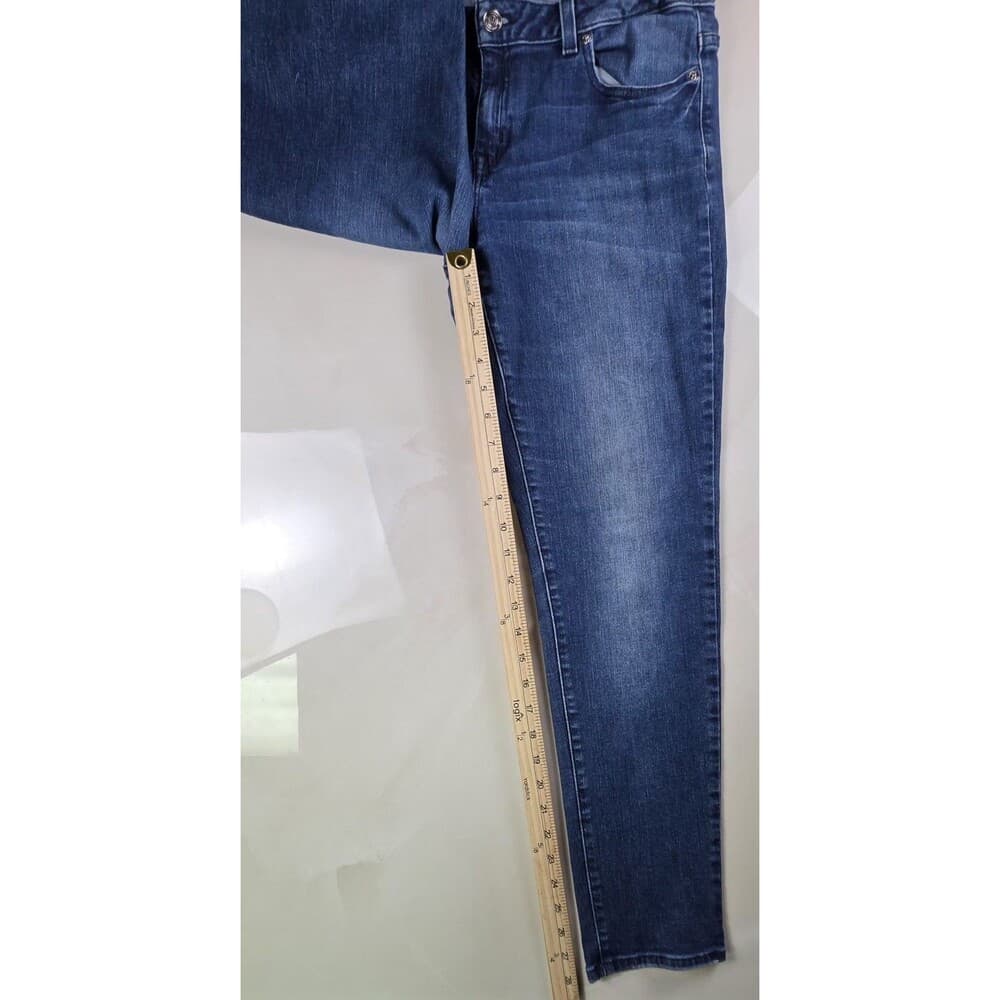 Michael‎ Kors Women's Size 8 Skinny Leg Medium Wash Blue Denim Jeans - Thumbnail 4