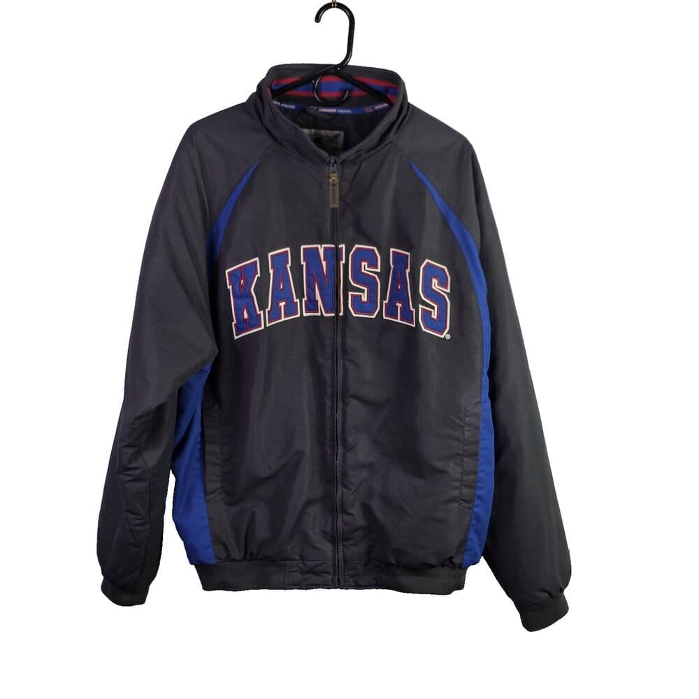 Kansas‎ Jayhawks Men's Large Gray Full Zip Jacket - Thumbnail 9