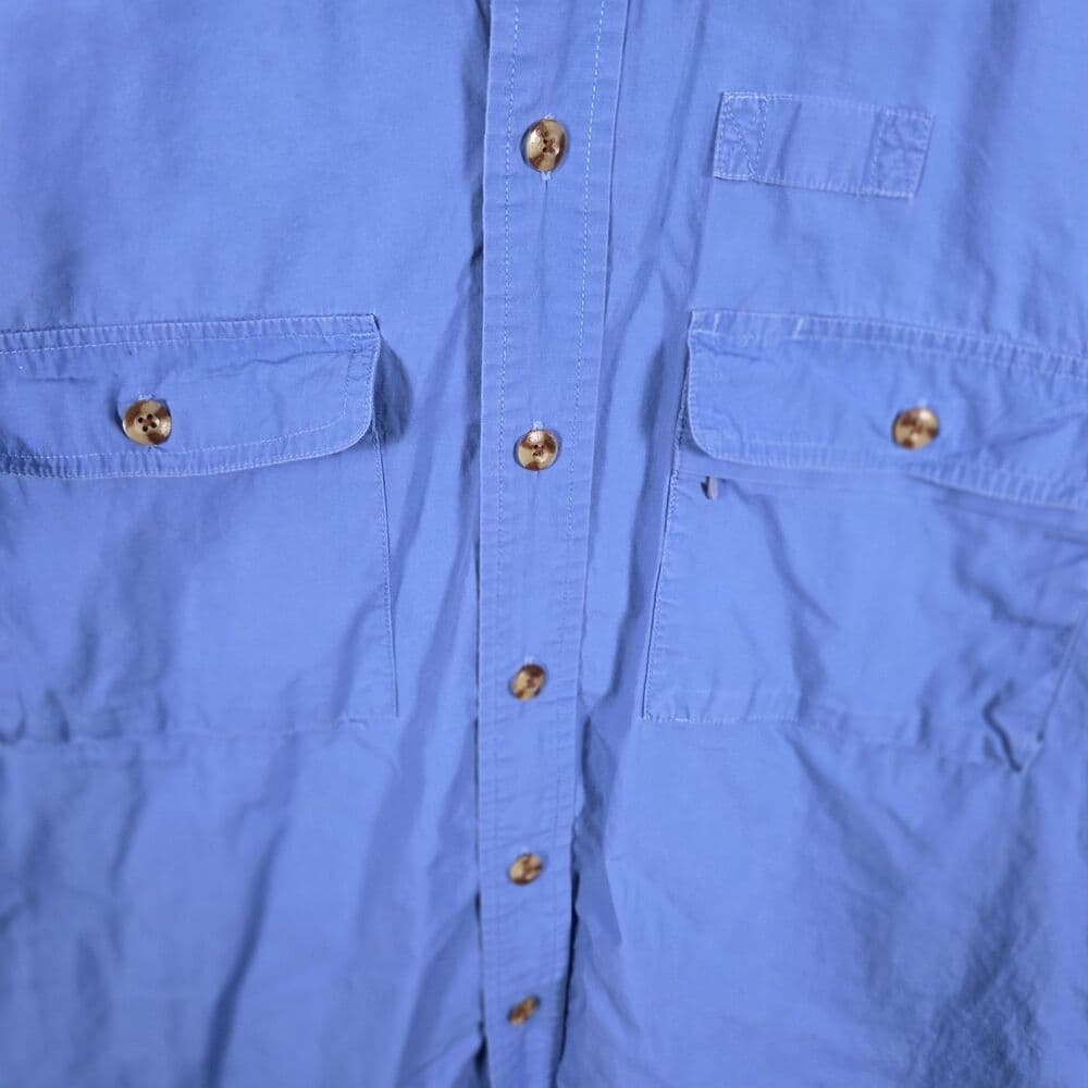 Orvis Men's Large Blue Vented Long Sleeve Button Up‎ Fishing Shirt - Thumbnail 3
