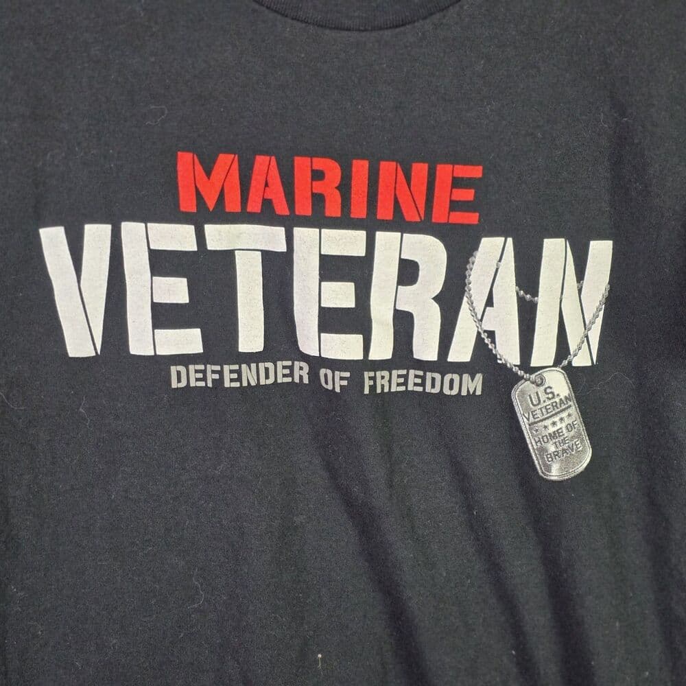 USMC Men's Large Red And Black Short Sleeve‎ T-shirts (2) - Thumbnail 2