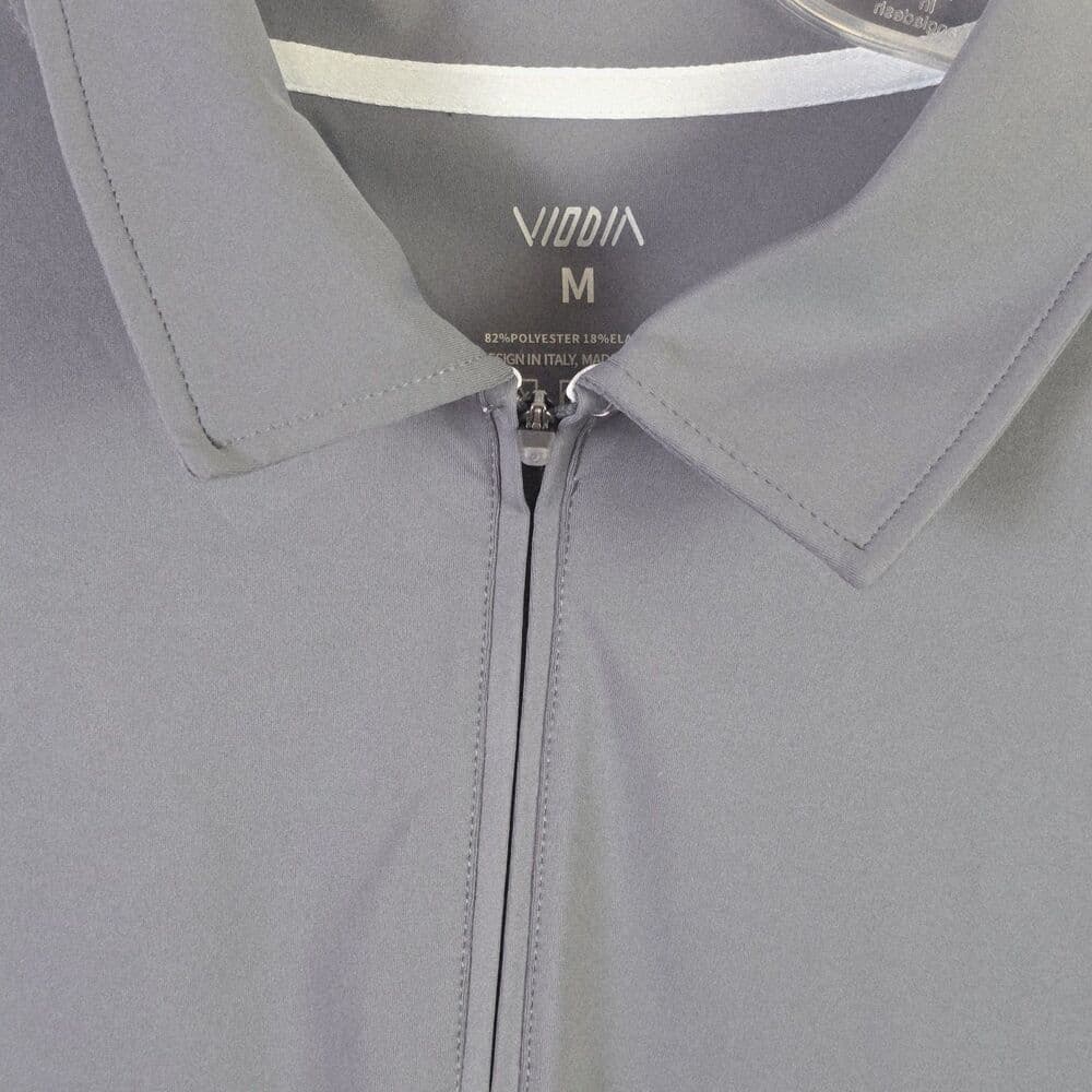 NWT Viodio Men's Medium Gray 1/4 Zip Long Sleeve Pullover