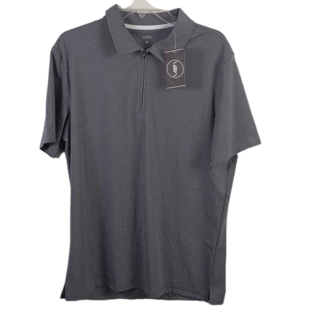 NWT Viodio Men's Medium Gray 1/4 Zip Long Sleeve Pullover - Thumbnail 11