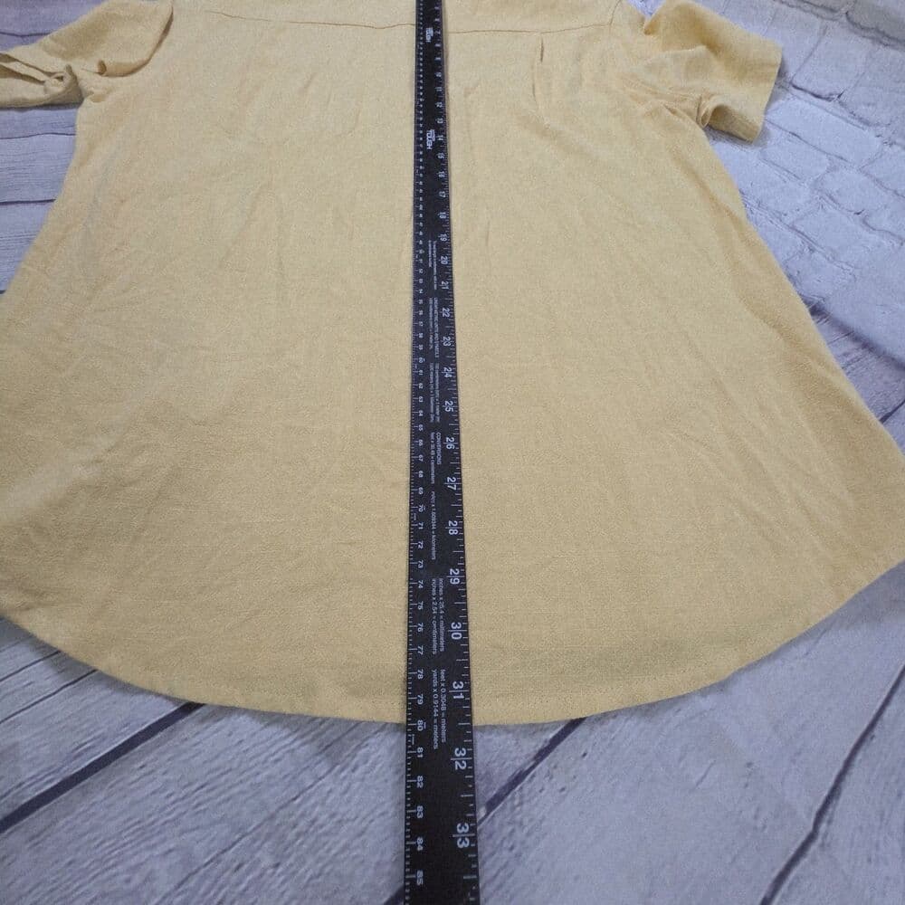 COOFANDY Men's Medium Yellow Linen Short Sleeve Button Up Shirt - Thumbnail 5