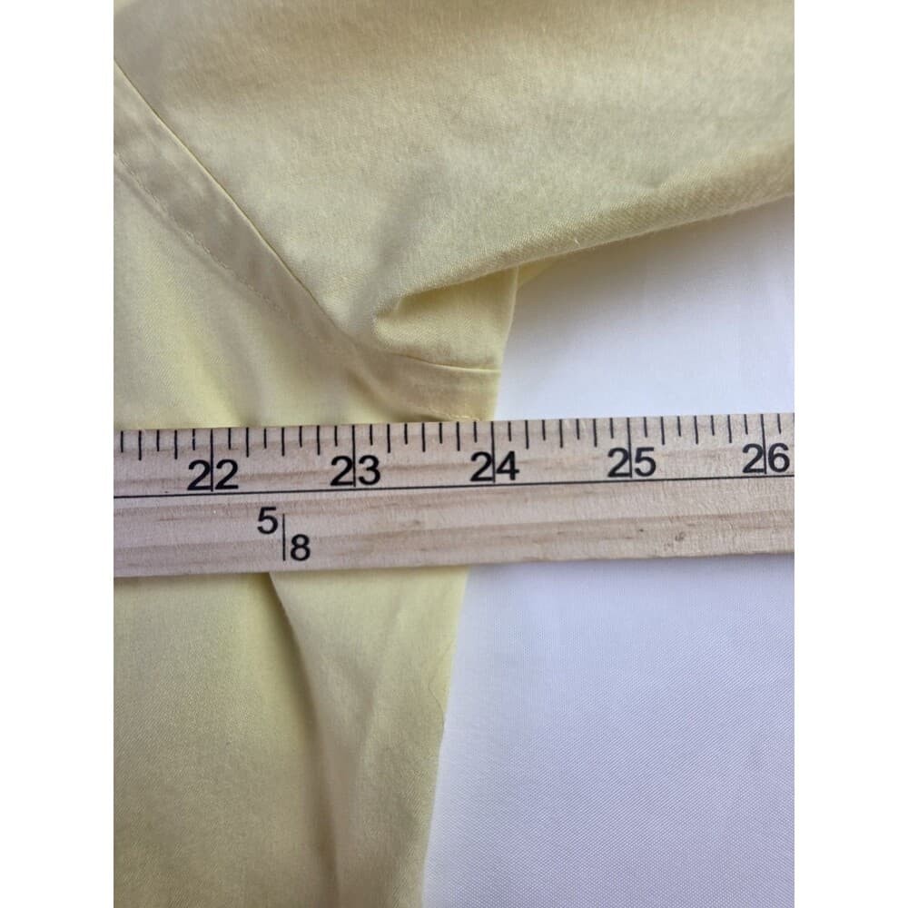 IZOD Oxford Men's‎ Size 16-16.1/2 - 32/33 Large Yellow Long Sleeve Shirt - Thumbnail 4