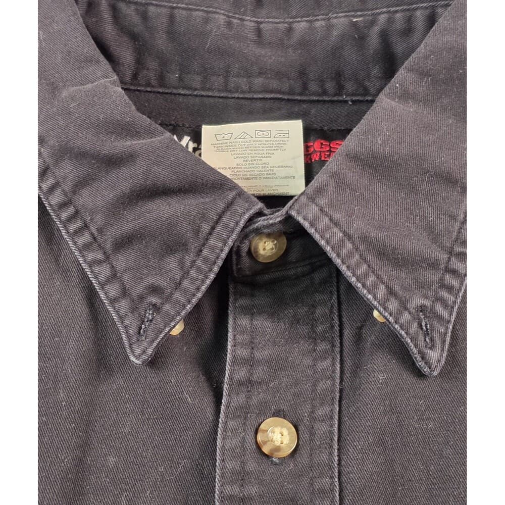 Wrangler Riggs Men's‎ XXL Workwear Long Sleeve Canvas Button Up Shirt With Flaws - Thumbnail 2