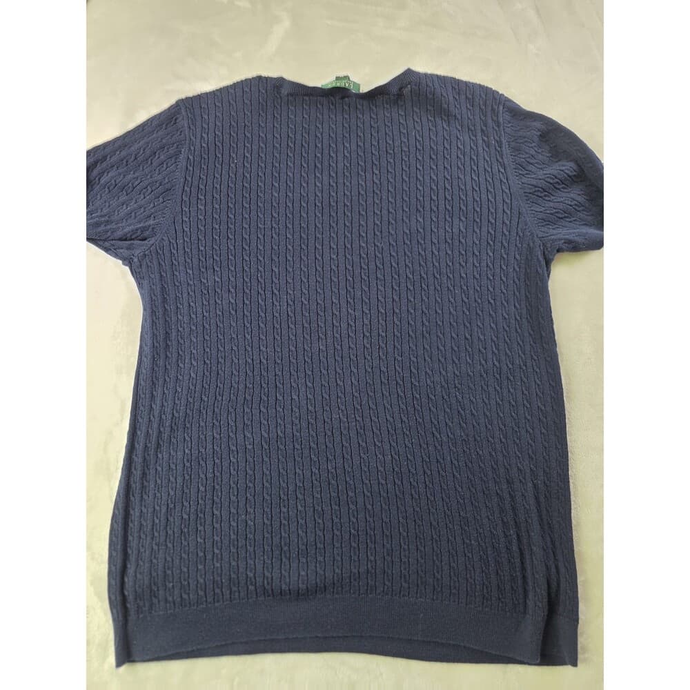 Lauren Ralph Lauren Womens 3XL Blue Ribbed Sweater‎ - Thumbnail 3