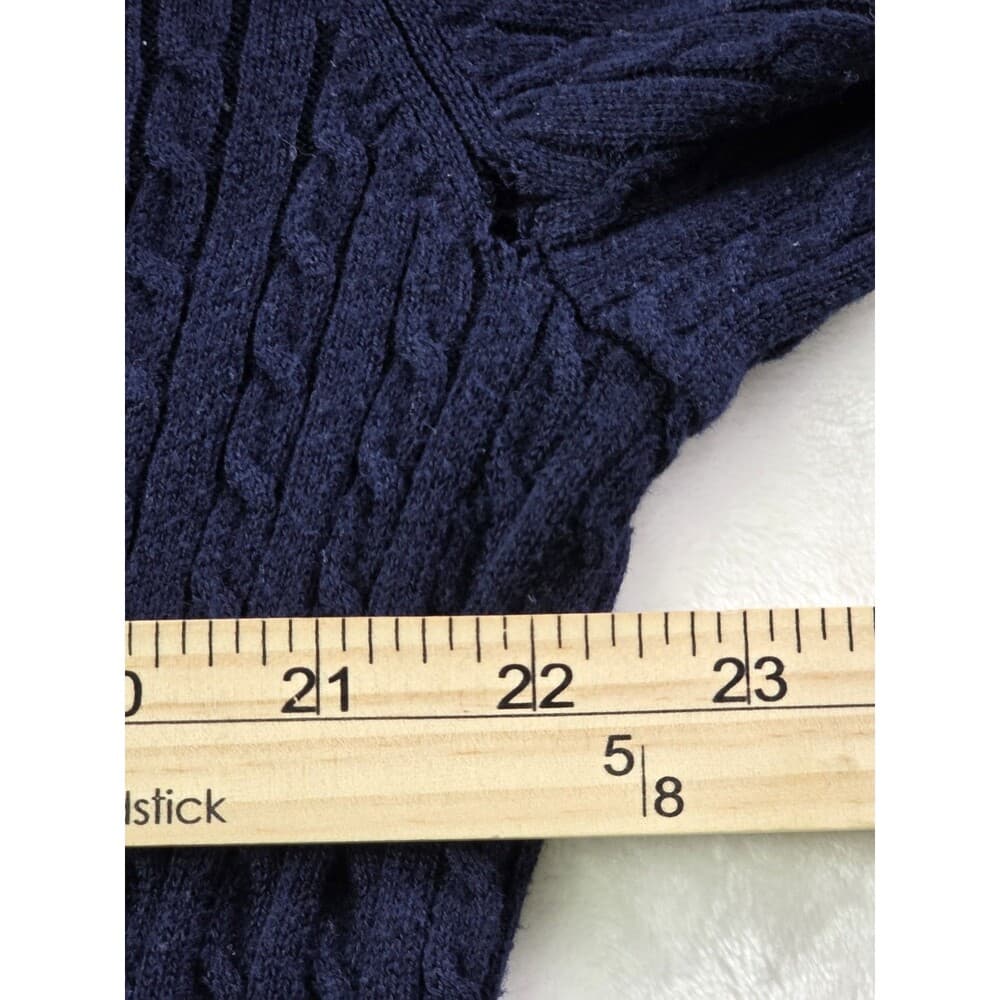 Lauren Ralph Lauren Womens 3XL Blue Ribbed Sweater‎