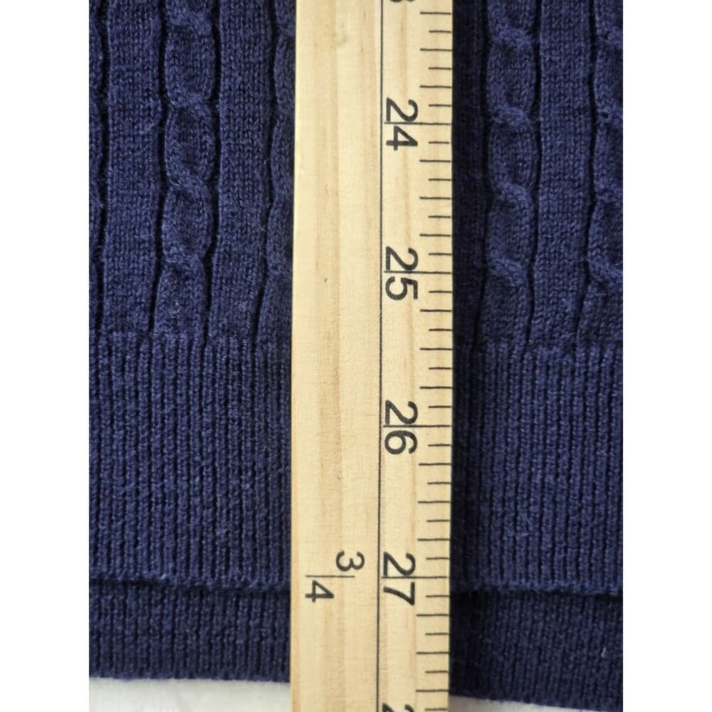 Lauren Ralph Lauren Womens 3XL Blue Ribbed Sweater‎ - Thumbnail 4