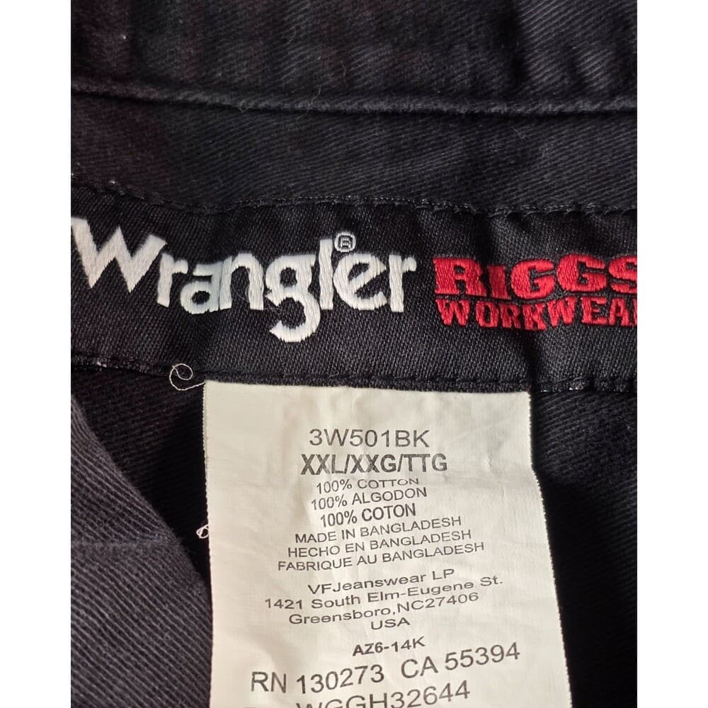 Wrangler Riggs Men's‎ XXL Workwear Long Sleeve Canvas Button Up Shirt With Flaws - Thumbnail 3