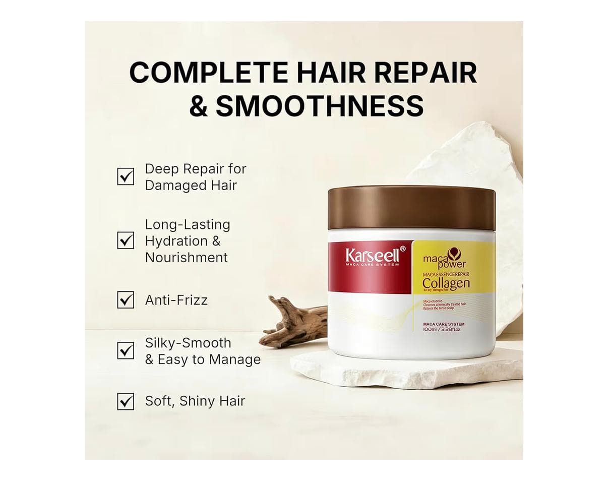 Karseell Maca Power Collagen Hair Treatment 100ml - Thumbnail 3