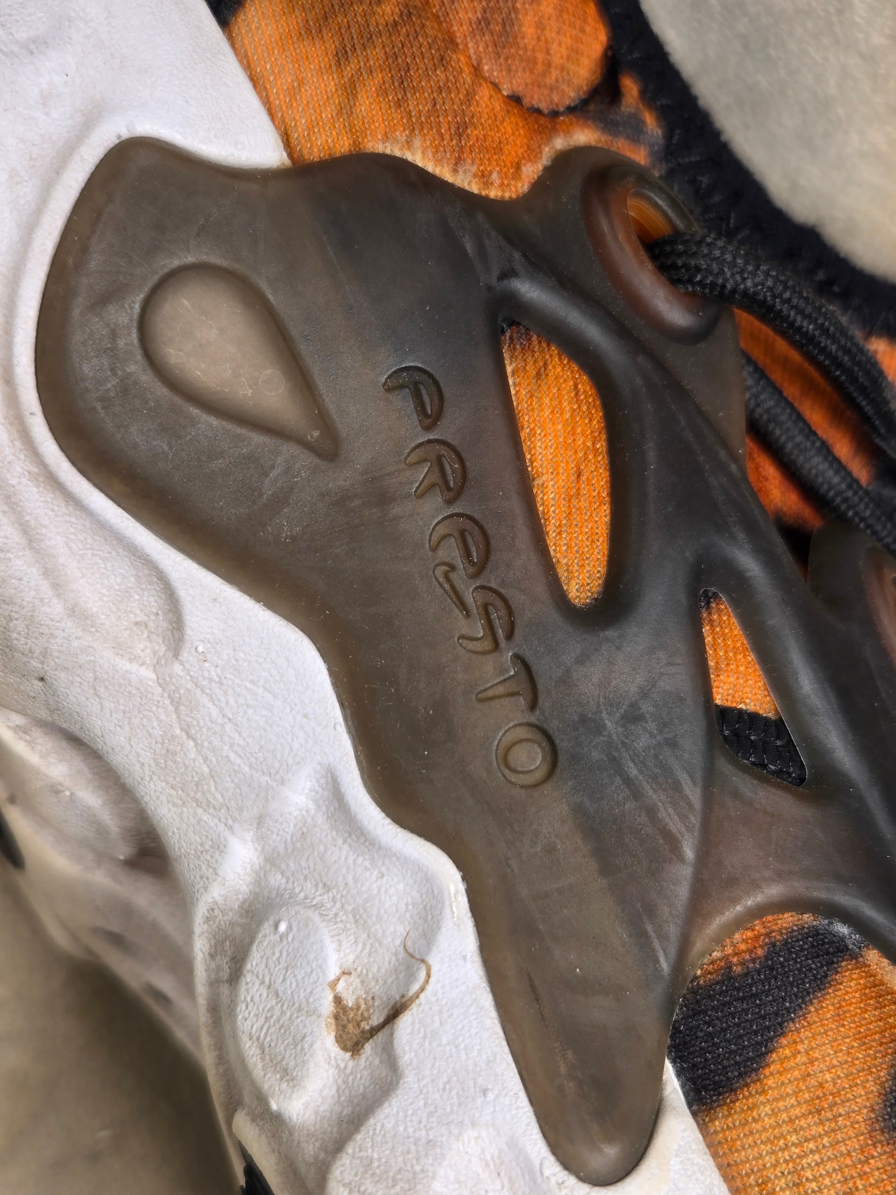 Nike React Presto Boys Youth Size 5Y Tiger Print Orange Black Running Shoes Rare - Thumbnail 13