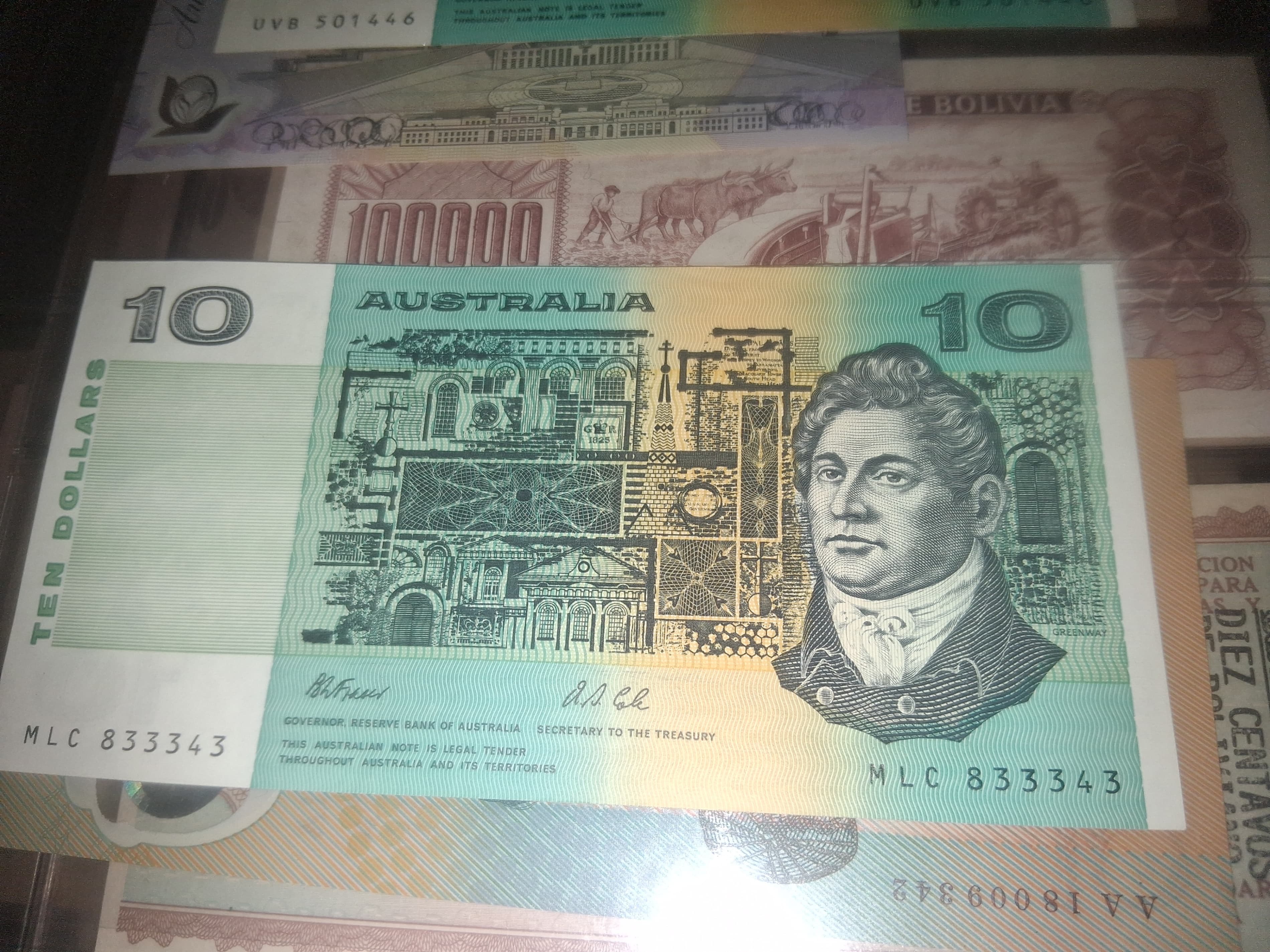 $10 Dollar Australian Paper Note