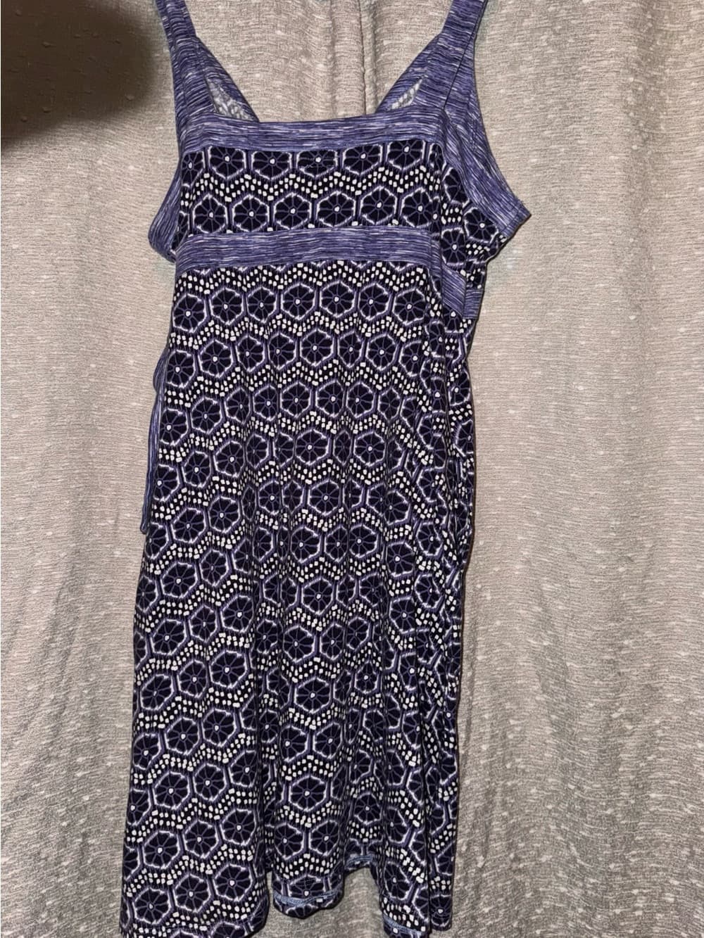 Y2K Tommy Hilfiger Purple Patterned Wrap-Style Summer Sundress