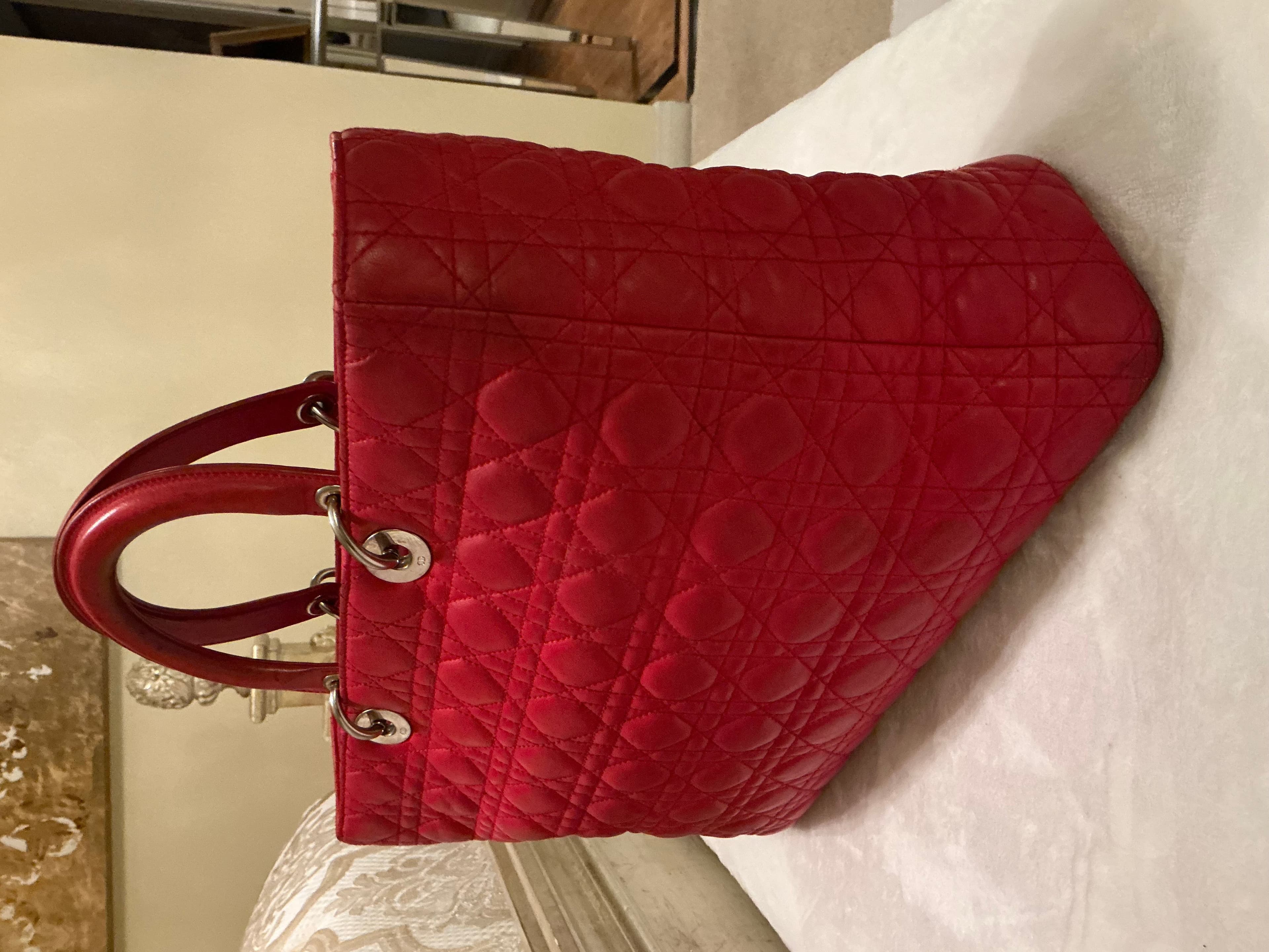 Dior “Lady Dior” Large Handbag - Thumbnail 2
