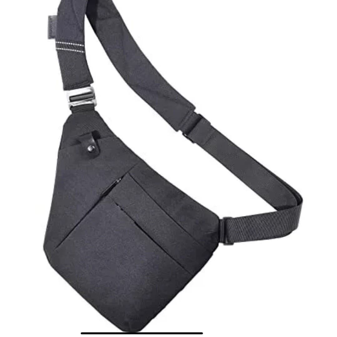 VADOO Sling Bag - Anti-theft Crossbody Shoulder Bag Unisex Black - Thumbnail 12