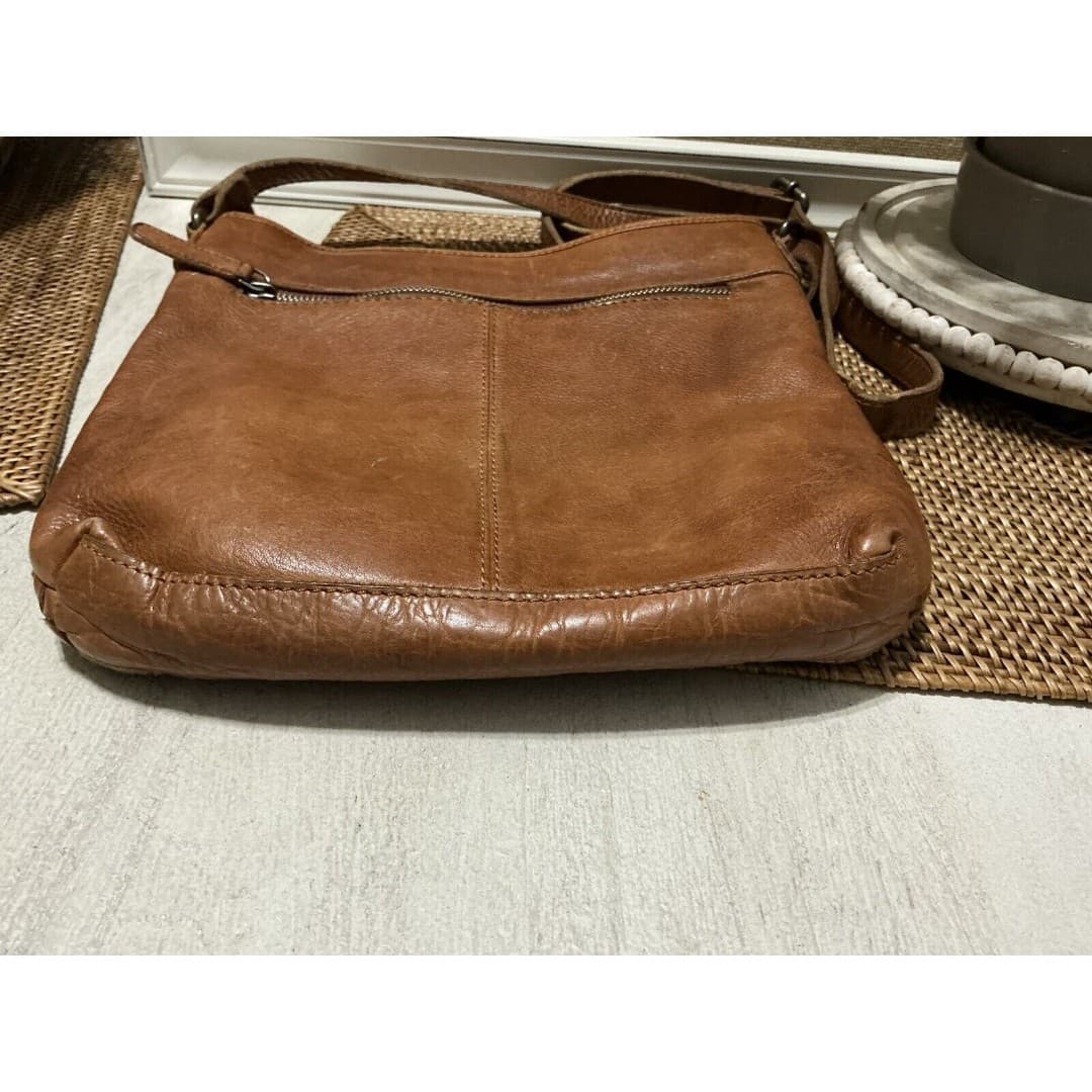 VILENCA Holland LEATHER Basket Weave Handbag Purse - Thumbnail 3