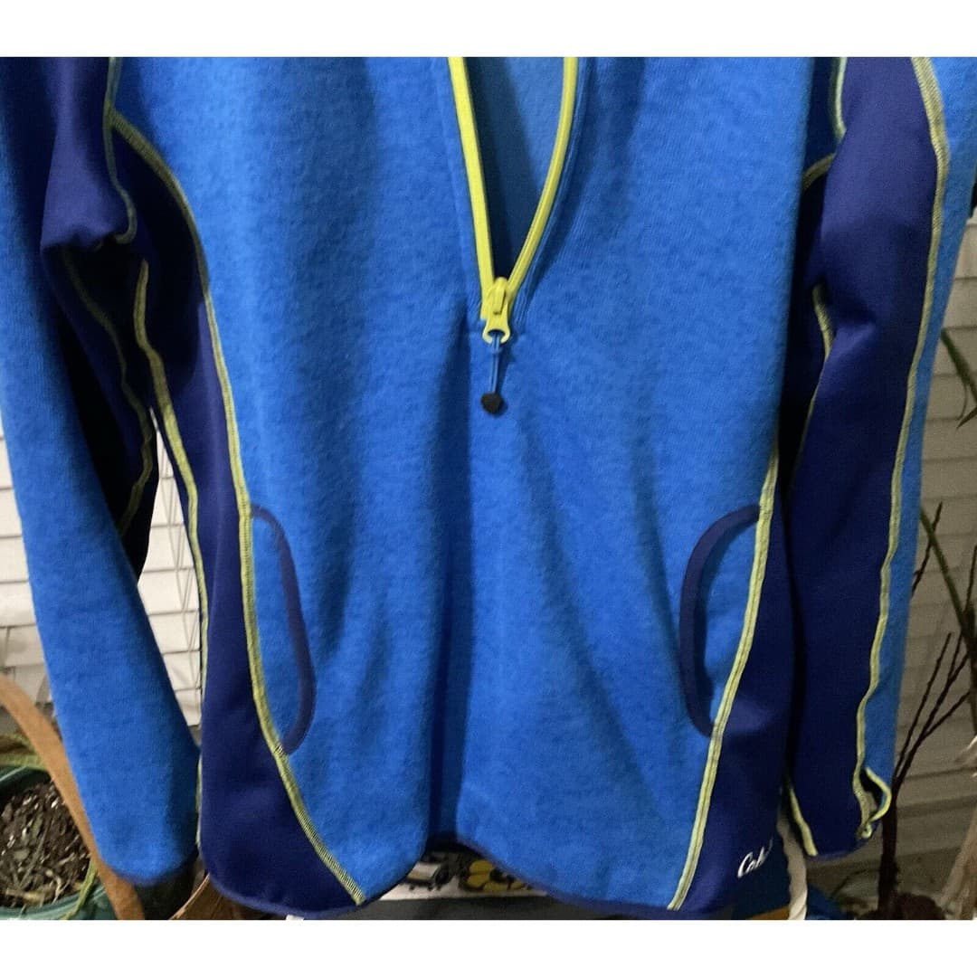 Cabelas XPG Womens Fleece Med 1/4 Zip Hooded Extreme Performance Gear Base - Thumbnail 4