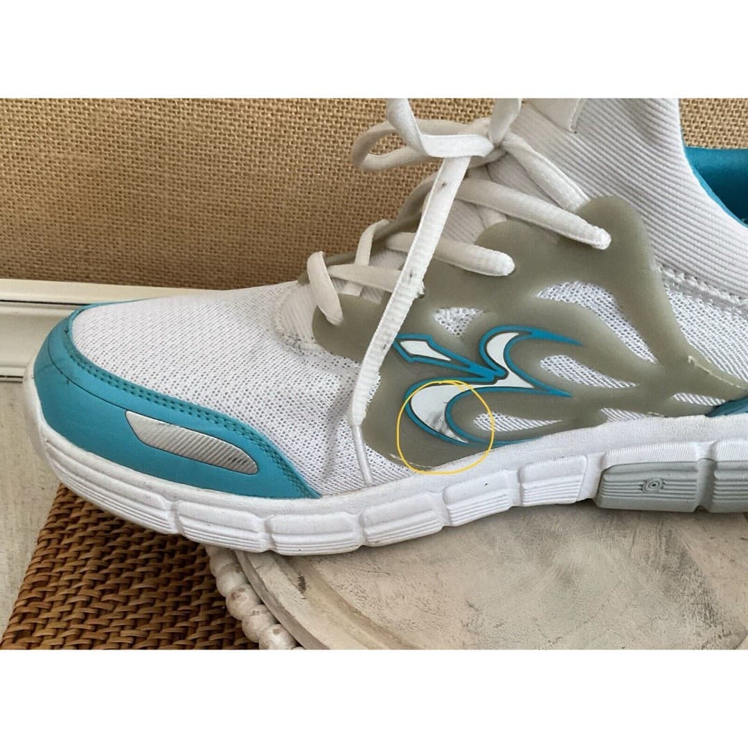 GDEFY Women's Energiya Gravity Defyer Athletic Shoes White, Aqua Sz. 11 - Thumbnail 7