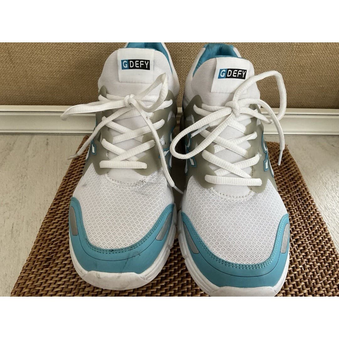 GDEFY Women's Energiya Gravity Defyer Athletic Shoes White, Aqua Sz. 11 - Thumbnail 11