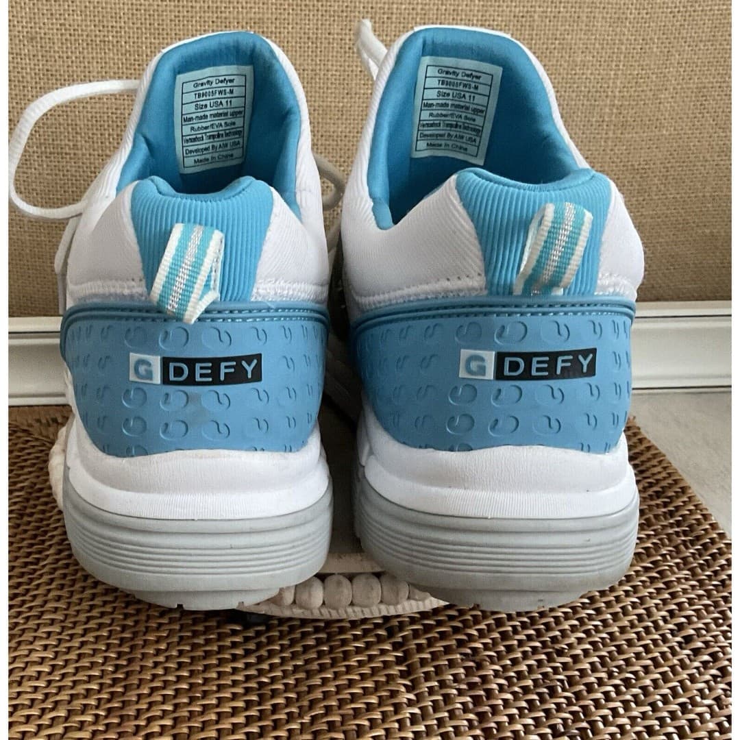 GDEFY Women's Energiya Gravity Defyer Athletic Shoes White, Aqua Sz. 11 - Thumbnail 8