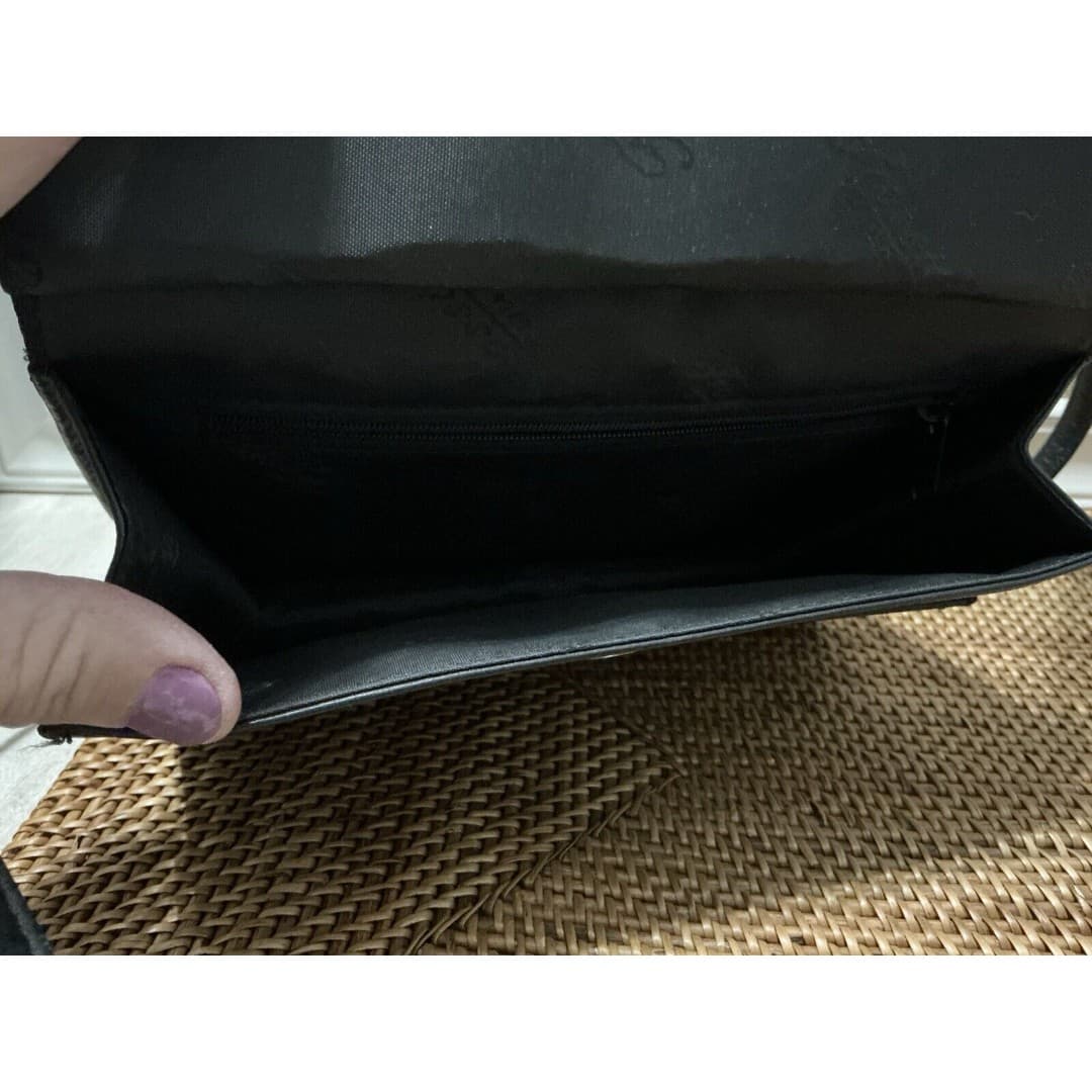 FOSSIL Double Sided Crossbody Shoulder Bag in Black Leather - Thumbnail 4