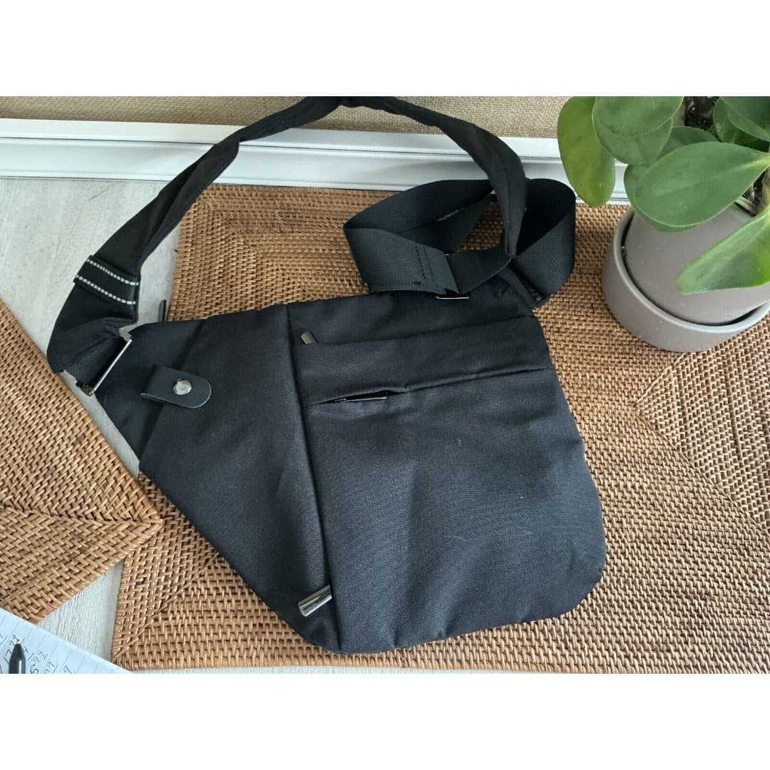 VADOO Sling Bag - Anti-theft Crossbody Shoulder Bag Unisex Black - Thumbnail 5